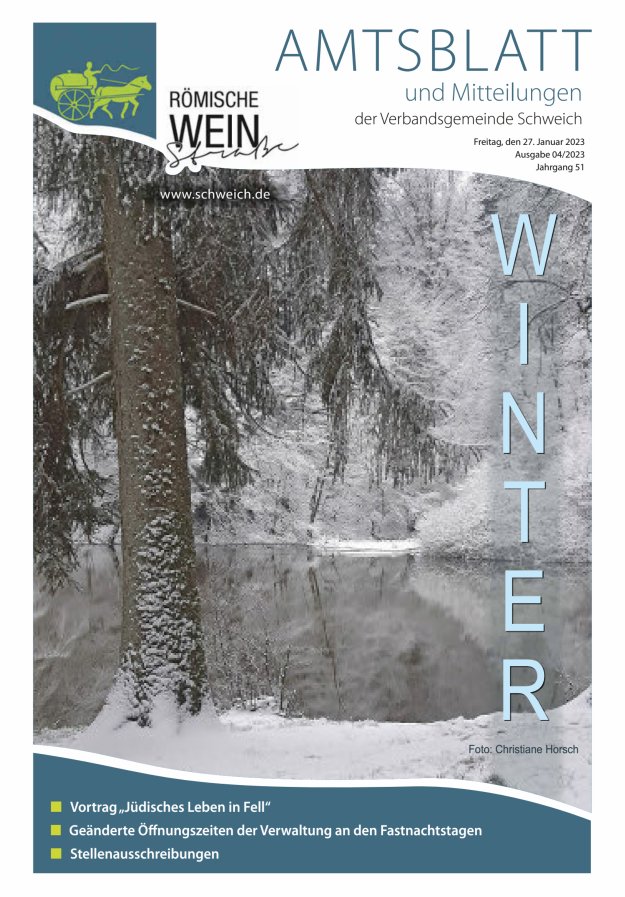 Amtsblatt VG Schweich Titelblatt 04/2023