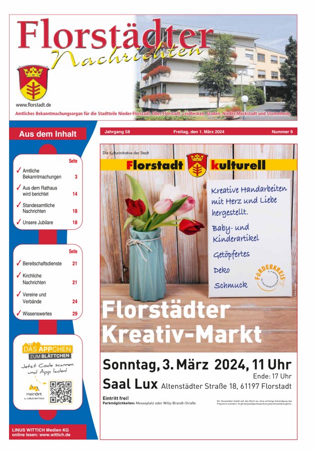 Florstädter Nachrichten Titelblatt 09/2024