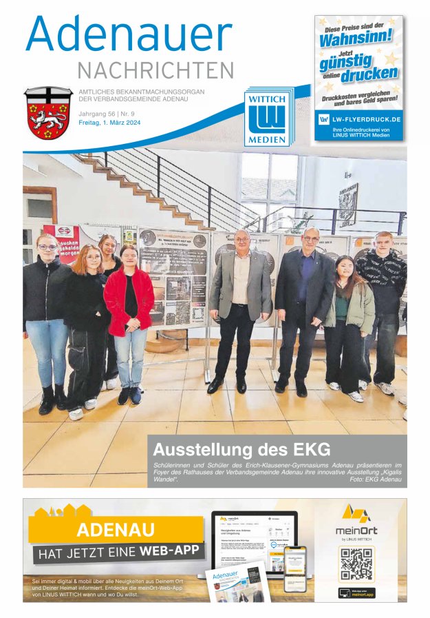Adenauer Nachrichten Titelblatt 09/2024