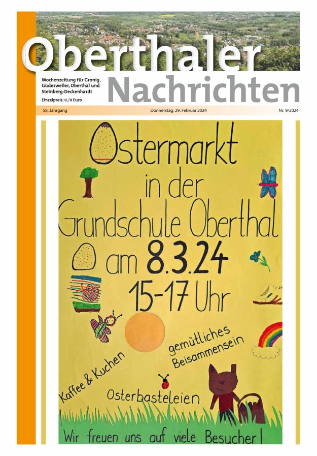 Oberthaler Nachrichten Titelblatt 09/2024