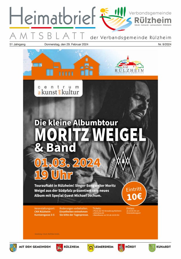 Heimatbrief VG Rülzheim Titelblatt 09/2024
