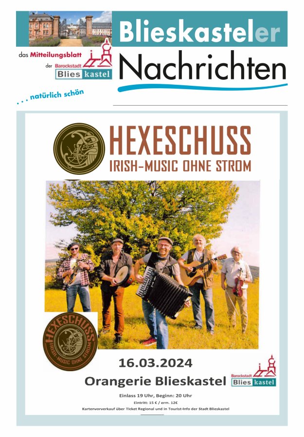 Blieskasteler Nachrichten  Titelblatt 09/2024