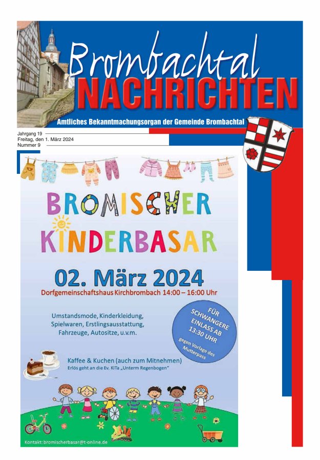 Brombachtal-Nachrichten Amtsblatt der Gemeinde Brombachtal Titelblatt 09/2024