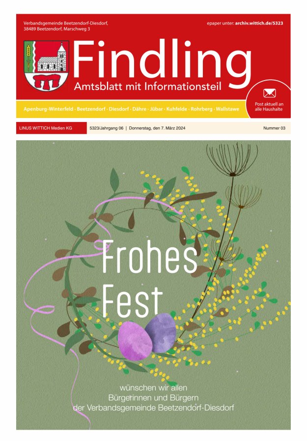 Der Findling Titelblatt 03/2024