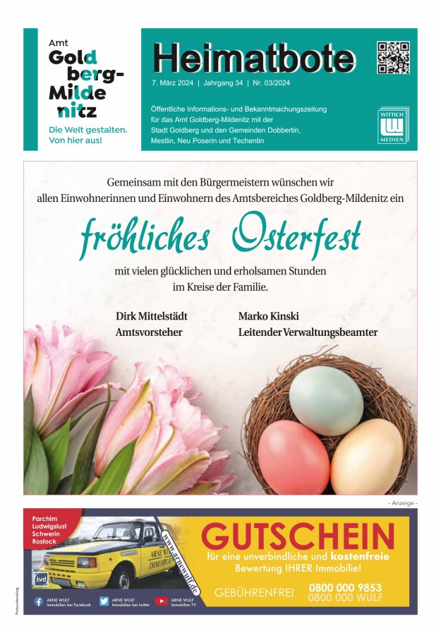 Heimatbote Titelblatt 03/2024