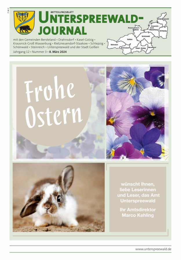 Unterspreewald-Journal Titelblatt 03/2024