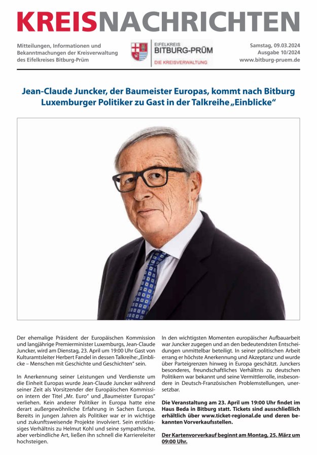Kreis Bitburg-Prüm Titelblatt 10/2024
