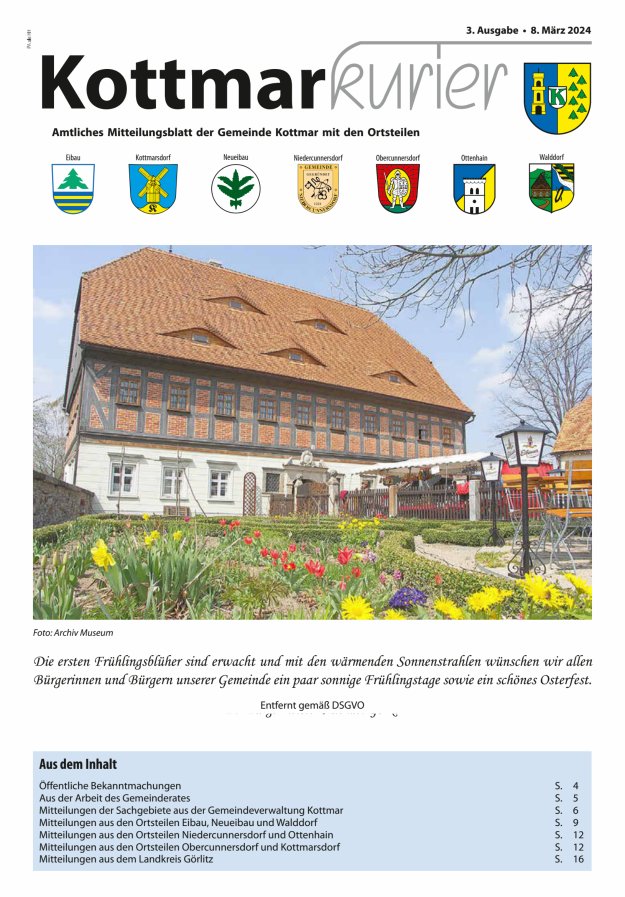Kottmarkurier Titelblatt 03/2024
