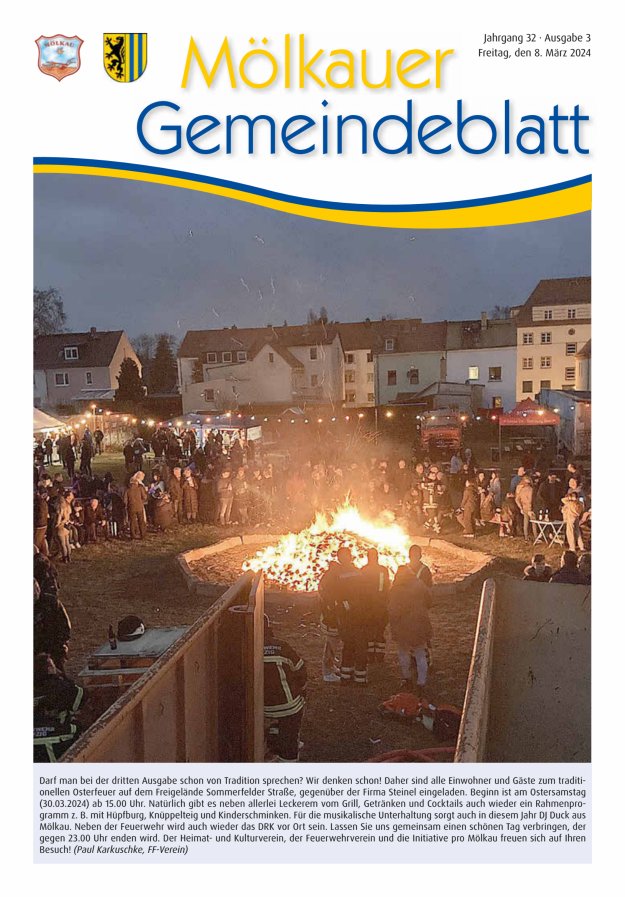 Mölkauer Gemeindeblatt Titelblatt 03/2024