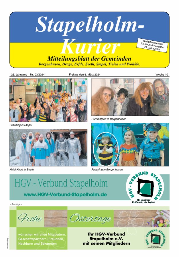 Stapelholm-Kurier Titelblatt 03/2024