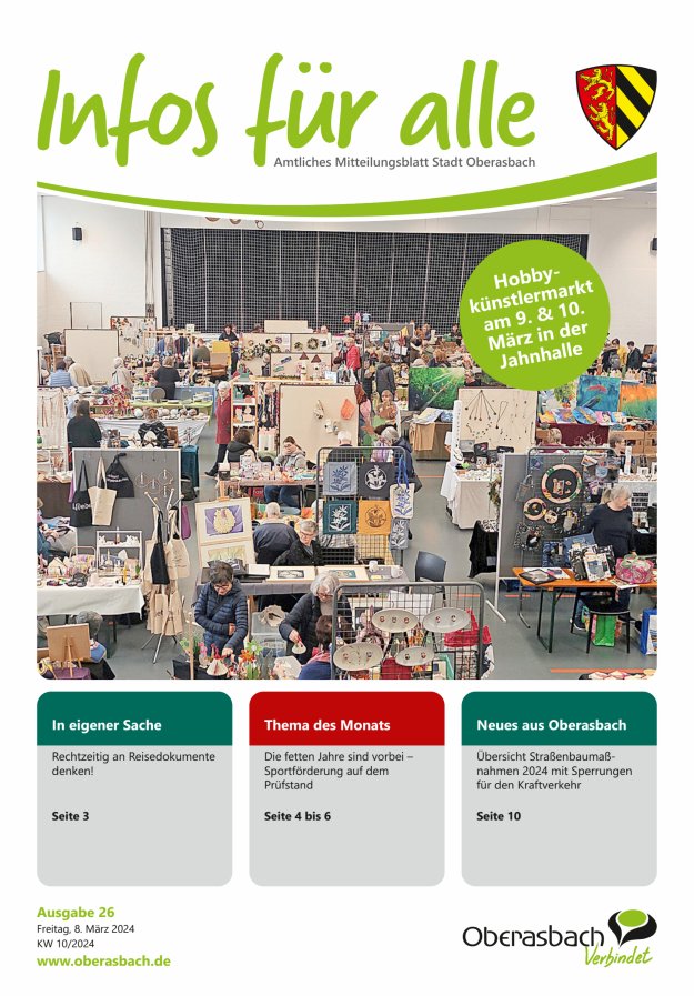 Stadt Oberasbach Titelblatt 26/2024