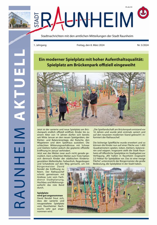 Raunheim aktuell Titelblatt 05/2024