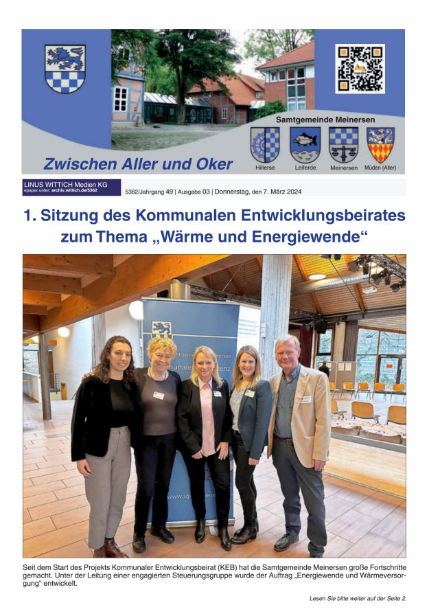 Zwischen Aller und Oker Titelblatt 03/2024