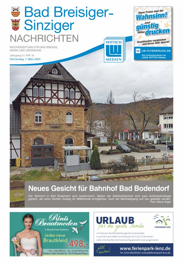 Bad Breisiger-Sinziger Nachrichten Titelblatt 10/2024