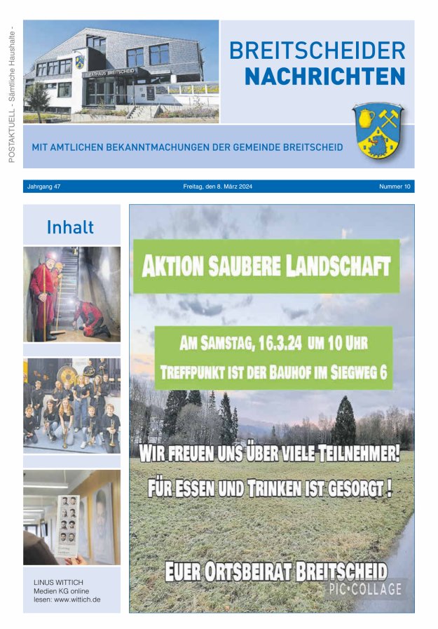 Breitscheider Nachrichten Titelblatt 10/2024