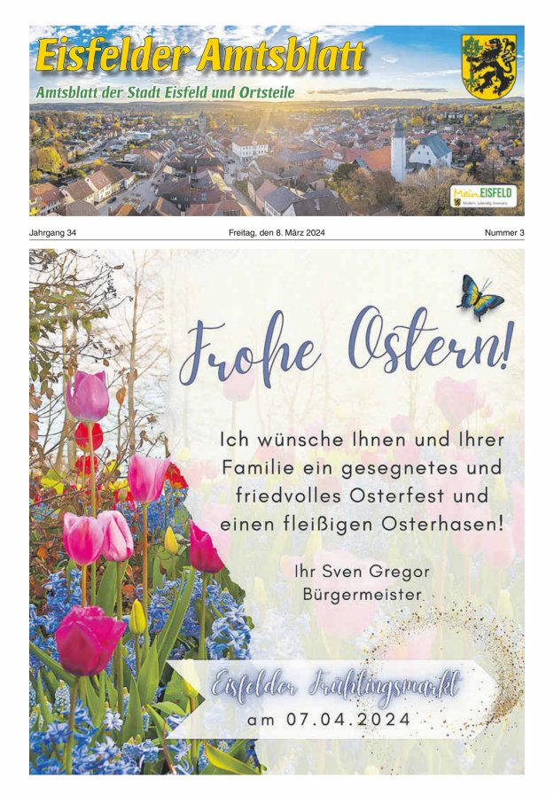 Eisfelder Amtsblatt Titelblatt 03/2024
