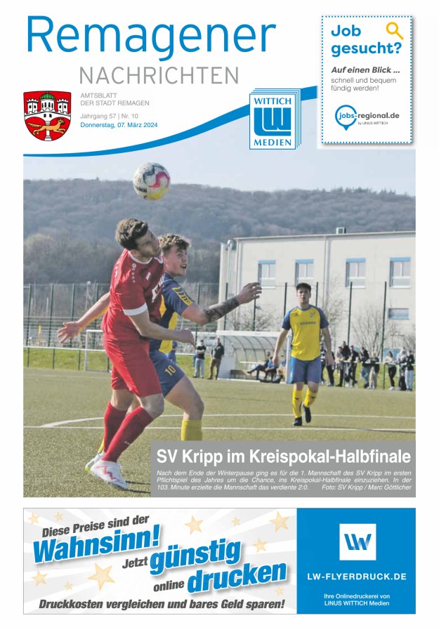 Remagener Nachrichten Titelblatt 10/2024