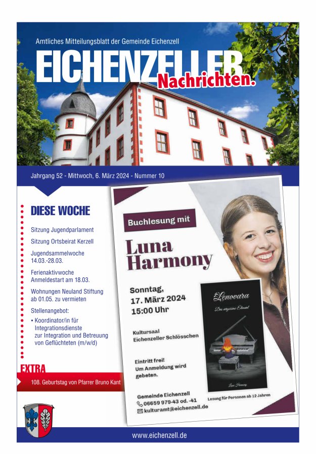 Amtliches Mitteilungsblatt der Gemeinde Eichenzell Titelblatt 10/2024