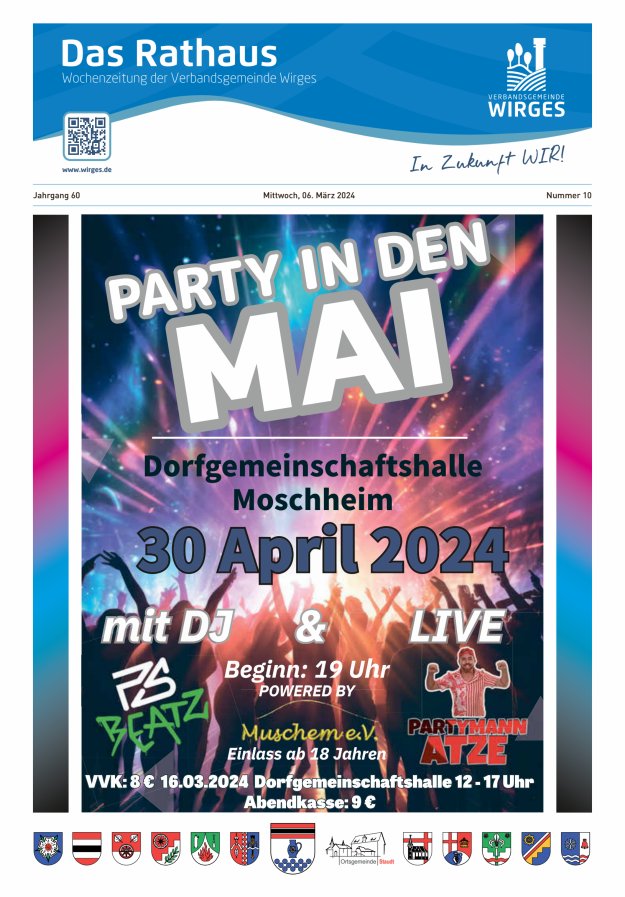 Das Rathaus - Informationen für die Bürger in der VG Wirges Titelblatt 10/2024