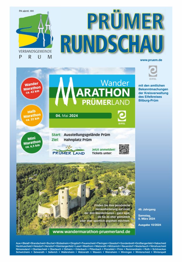 Prümer Rundschau Titelblatt 10/2024