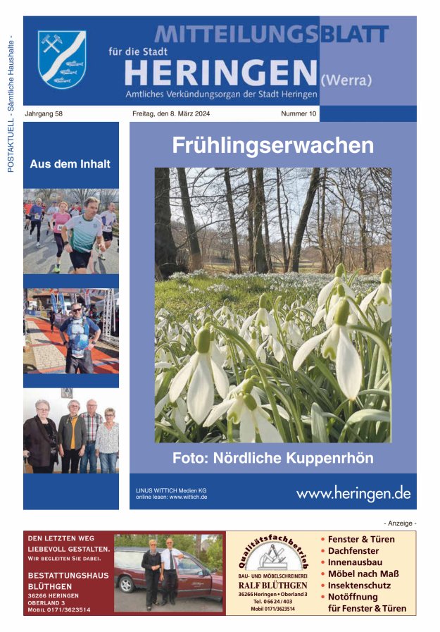 Mitteilungsblatt Heringen Titelblatt 10/2024