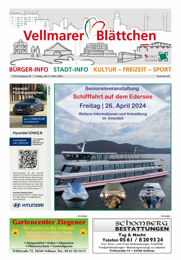 Vellmarer Blättchen Titelblatt 05/2024