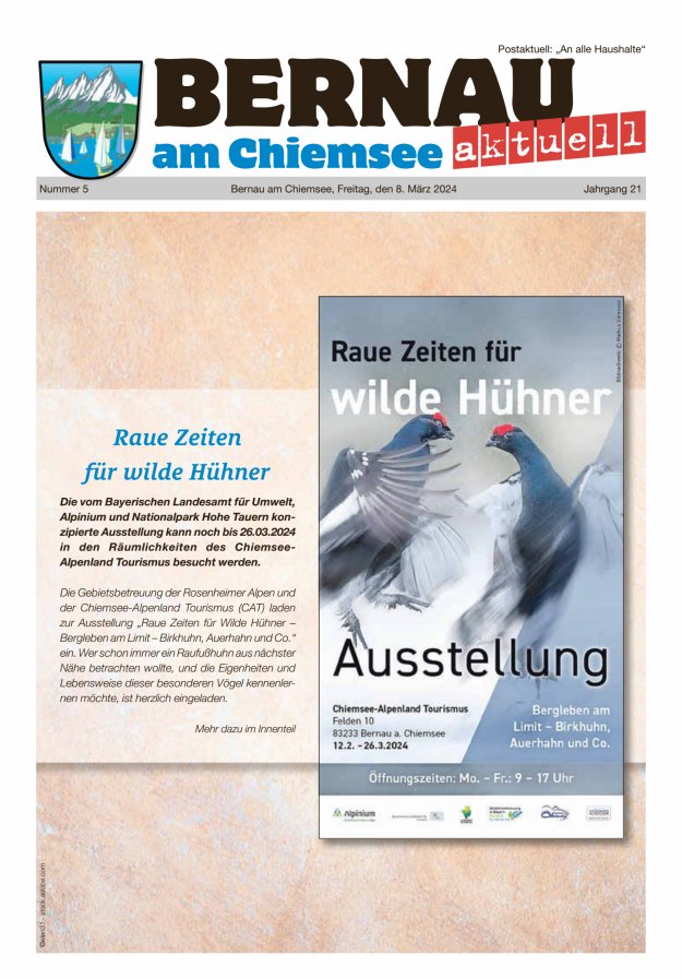 Bernau Aktuell Titelblatt 05/2024