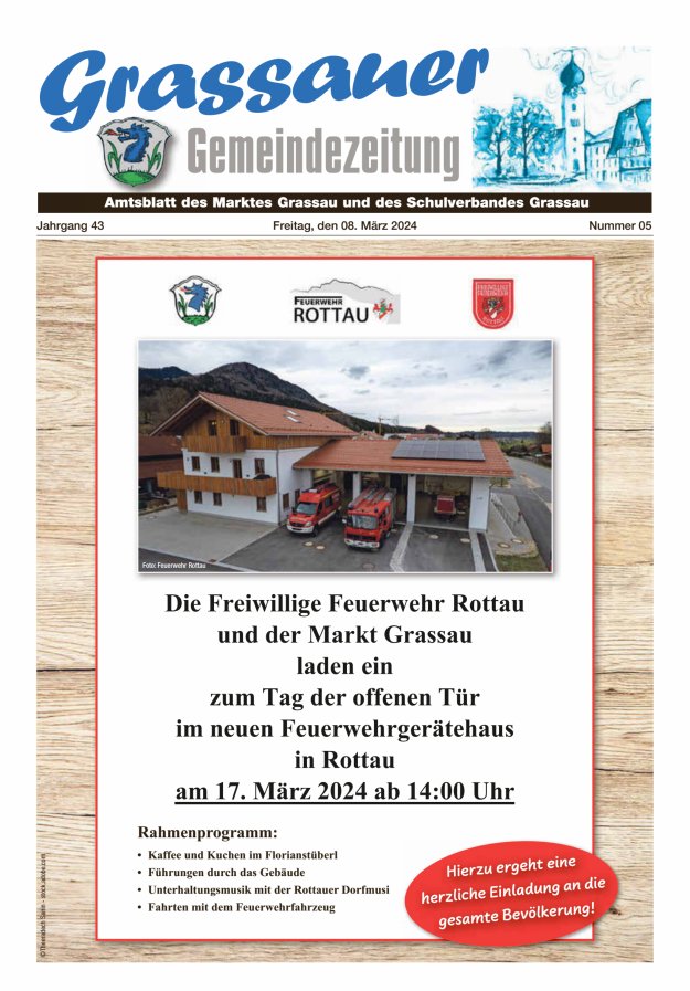 Grassauer Gemeindezeitung Titelblatt 05/2024