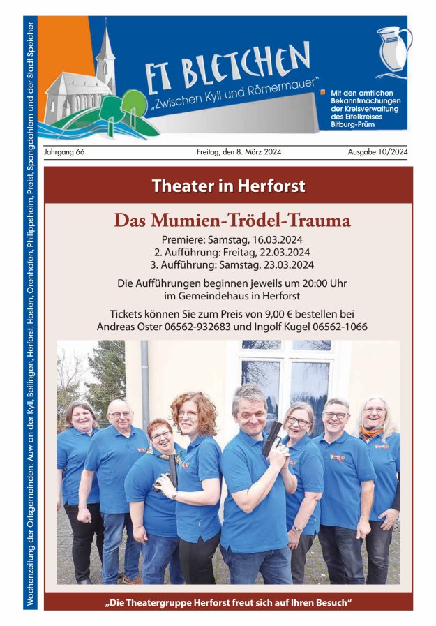 Et Bletchen VG Speicher Titelblatt 10/2024