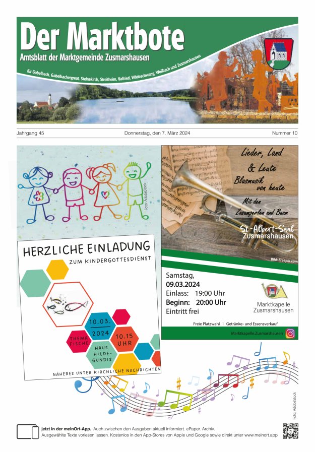 Zusmarshausen - Der Marktbote Titelblatt 10/2024