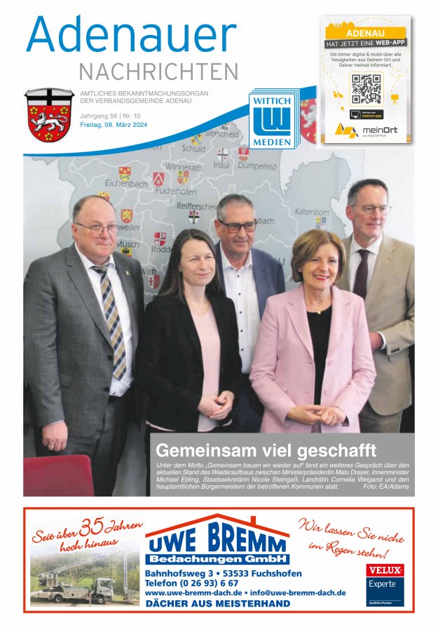 Adenauer Nachrichten Titelblatt 10/2024