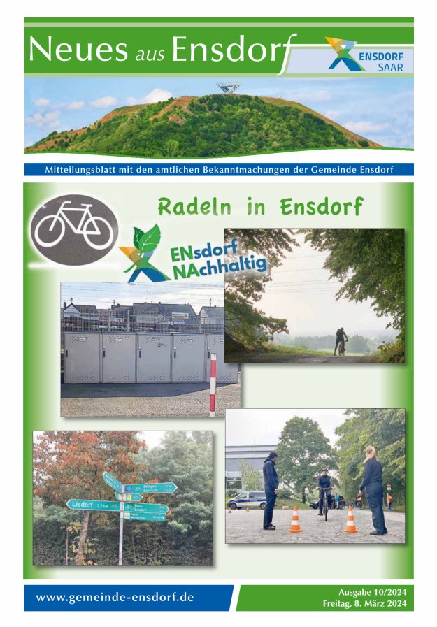 Neues aus Ensdorf Titelblatt 10/2024