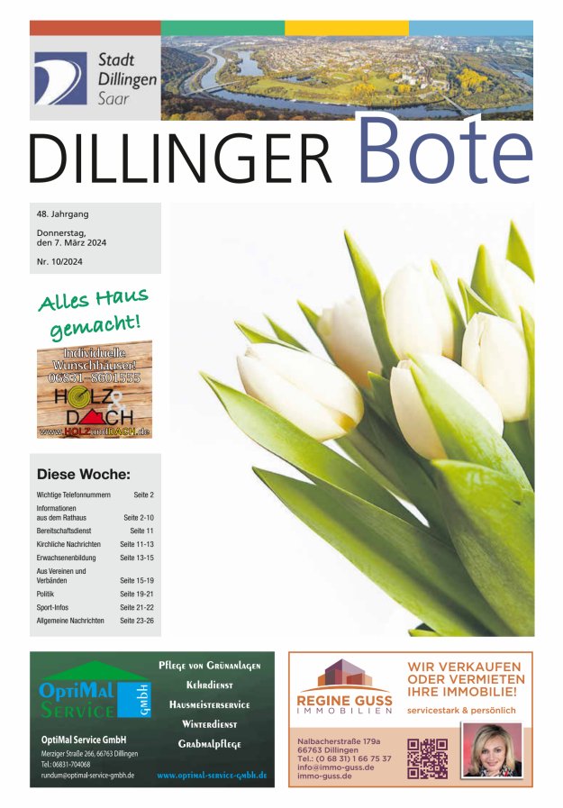 Dillinger Bote Titelblatt 10/2024