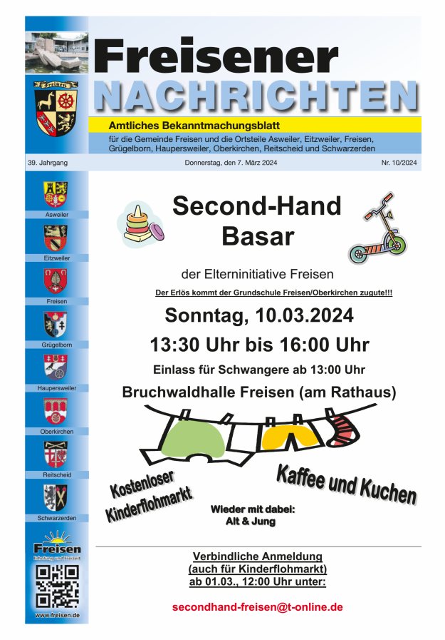 Freisener Nachrichten Titelblatt 10/2024
