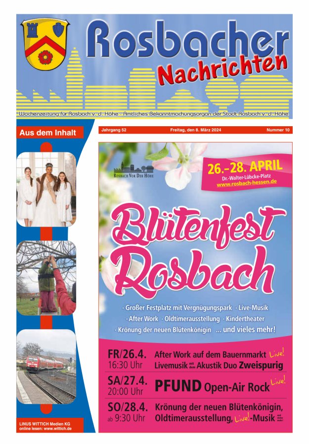 Rosbacher Nachrichten Titelblatt 10/2024