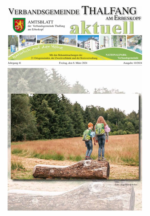 Thalfang aktuell - Amtsblatt VG Thalfang Titelblatt 10/2024