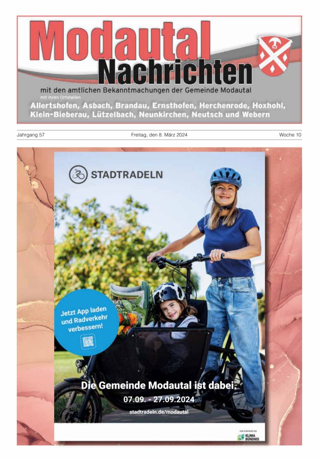 Modautal-Nachrichten Titelblatt 10/2024
