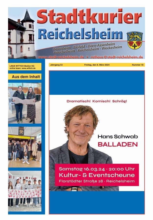 Stadtkurier Reichelsheim Titelblatt 10/2024