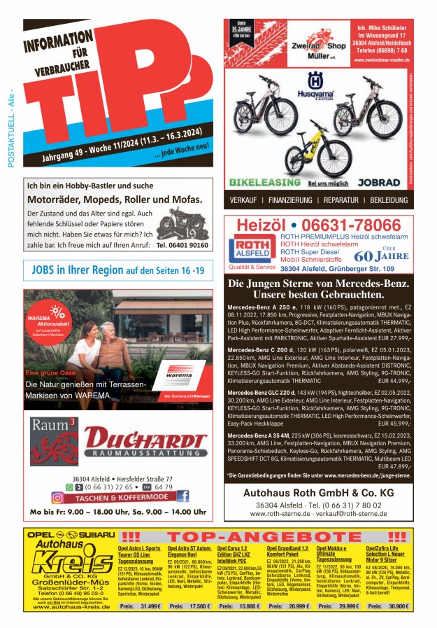 Tipp Vogelsberg Titelblatt 11/2024