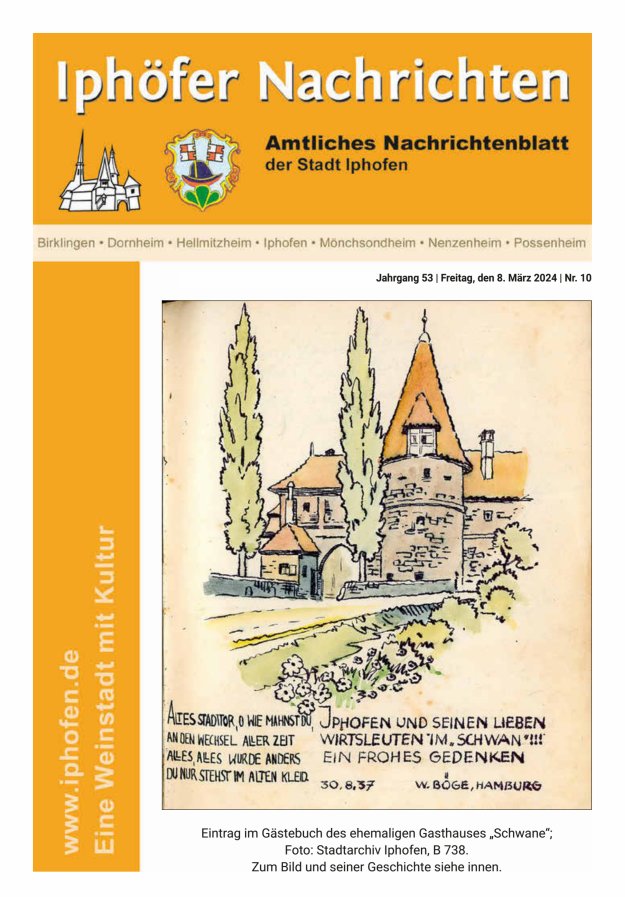 Iphöfer Nachrichten Titelblatt 10/2024