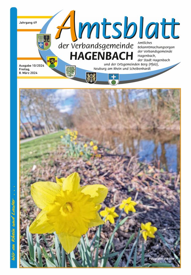 Amtsblatt der VG Hagenbach Titelblatt 10/2024