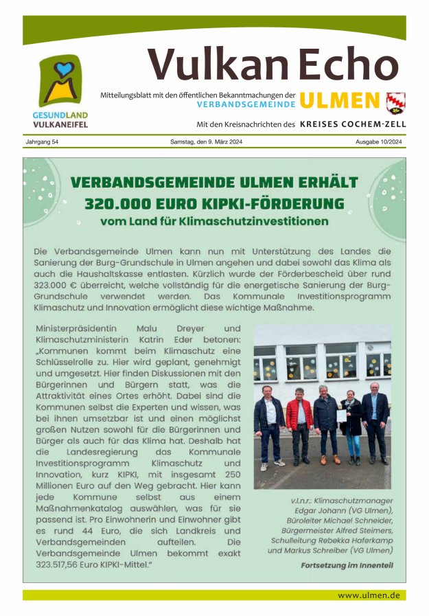 Vulkan Echo VG Ulmen Titelblatt 10/2024