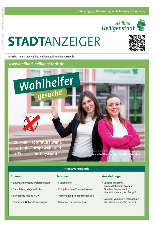 Heiligenstadt Anzeiger Titelblatt 04/2024