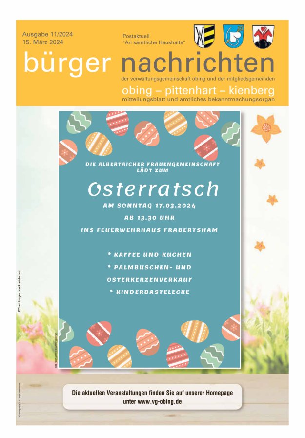Bürger Nachrichten Obing Pittenhart Kienberg Titelblatt 11/2024