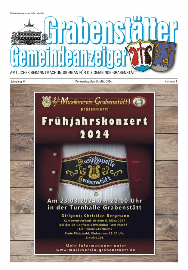 Grabenstätter Gemeindeanzeiger Titelblatt 06/2024