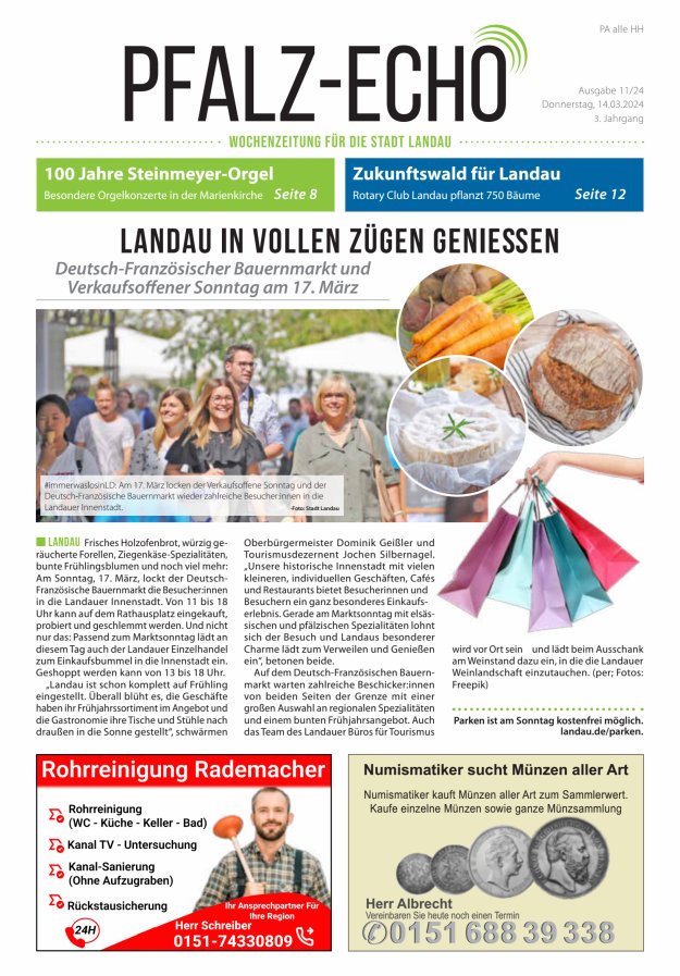 Pfalz-Echo Titelblatt 11/2024