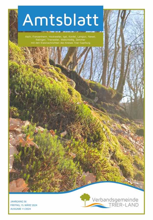 Amtsblatt VG Trier-Land Titelblatt 11/2024