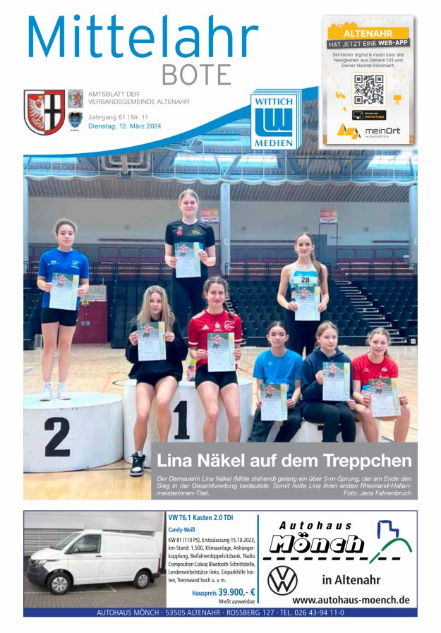 Mittelahr Bote Titelblatt 11/2024