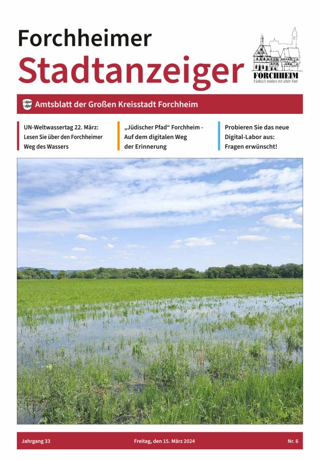 Forchheimer Stadtanzeiger Titelblatt 06/2024