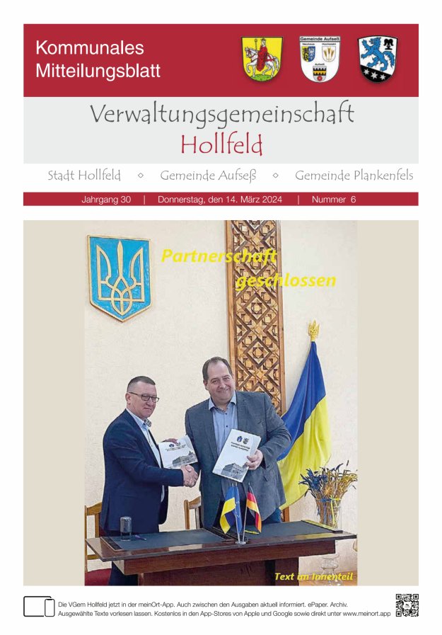 MB der Verwaltungsgemeinschaft Hollfeld  Titelblatt 06/2024